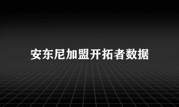安东尼加盟开拓者数据
