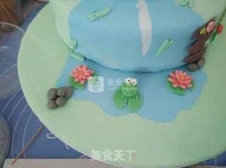 休闲假日翻糖蛋糕