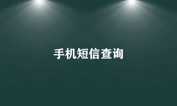 手机短信查询