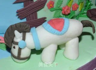 休闲假日翻糖蛋糕