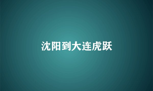 沈阳到大连虎跃