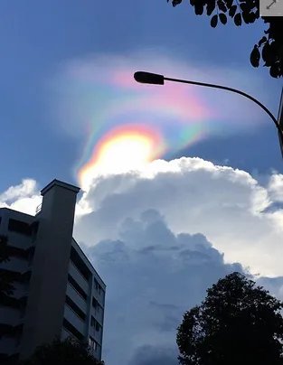 新加坡出现罕见“火彩虹”是怎么回事？