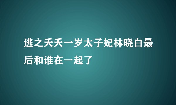 逃之夭夭一岁太子妃林晓白最后和谁在一起了