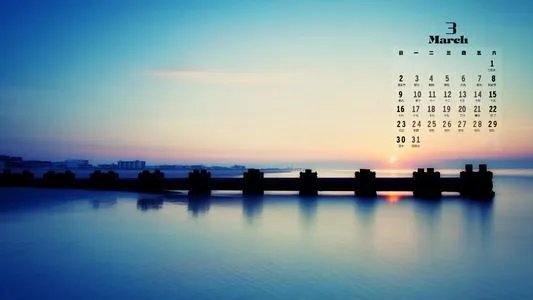 2014年3月日历壁纸|2014年3月日历壁纸桌面