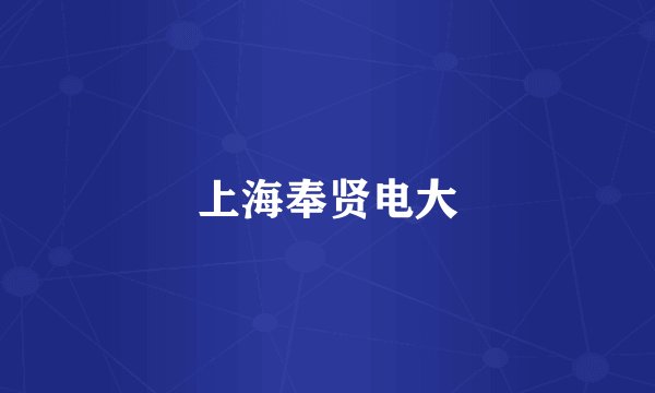 上海奉贤电大