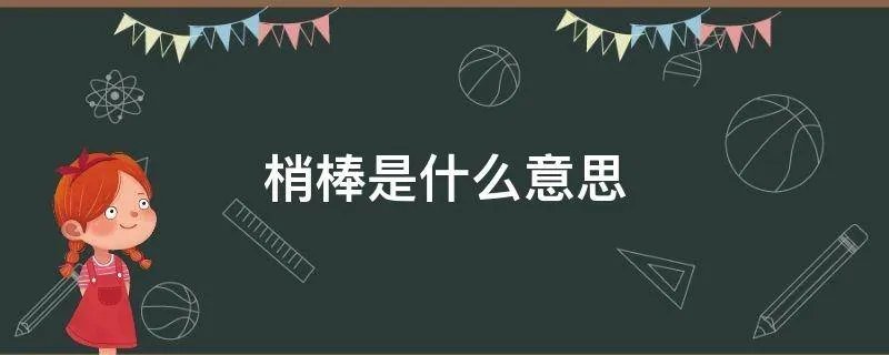 梢棒是什么意思