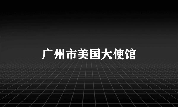 广州市美国大使馆