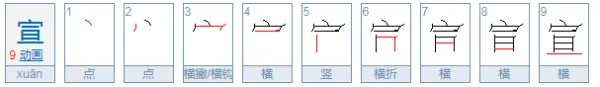 宣组词语