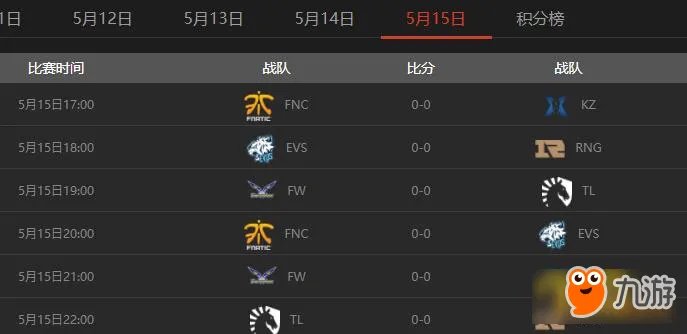 LOL2018MSI小组赛赛程公布 MSI赛程表一览