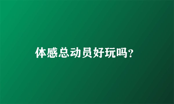 体感总动员好玩吗？
