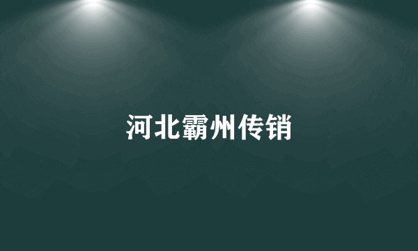 河北霸州传销