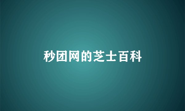 秒团网的芝士百科