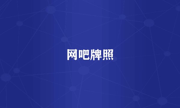 网吧牌照