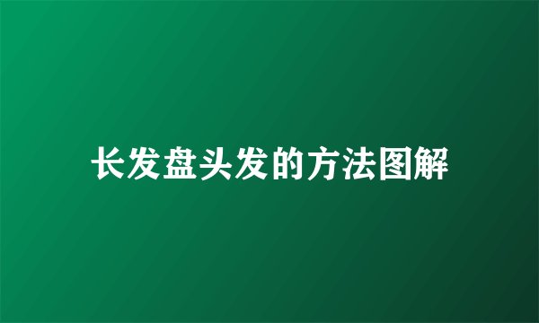 长发盘头发的方法图解