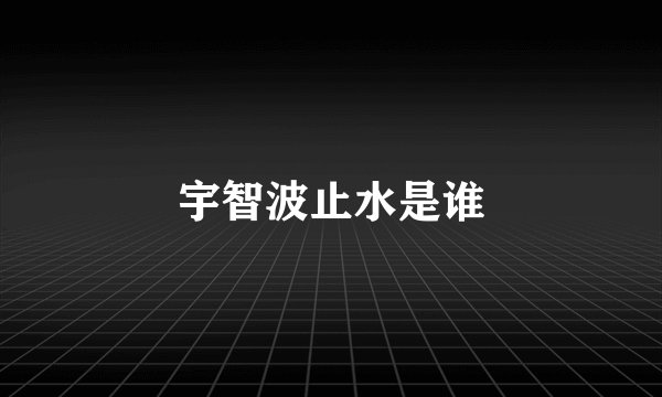 宇智波止水是谁