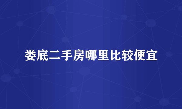 娄底二手房哪里比较便宜