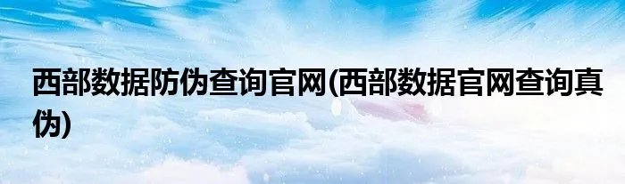 西部数据防伪查询官网(西部数据官网查询真伪)