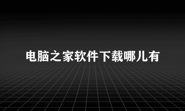 电脑之家软件下载哪儿有