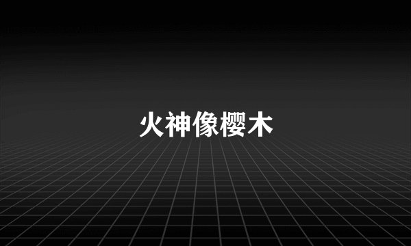 火神像樱木