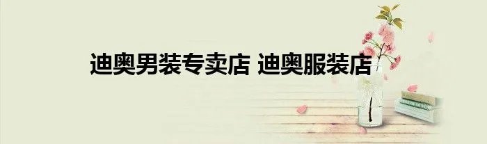 迪奥男装专卖店 迪奥服装店