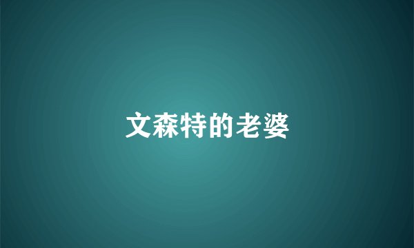 文森特的老婆