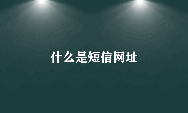 什么是短信网址
