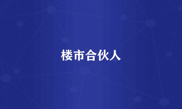 楼市合伙人