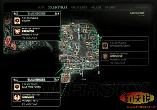 《虐杀原形2》全收集地图及坐标