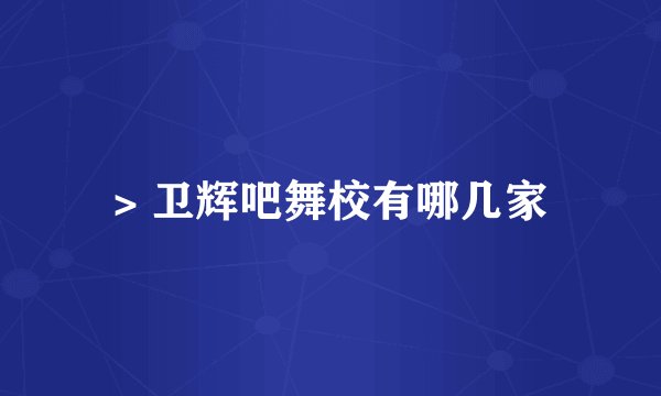 > 卫辉吧舞校有哪几家