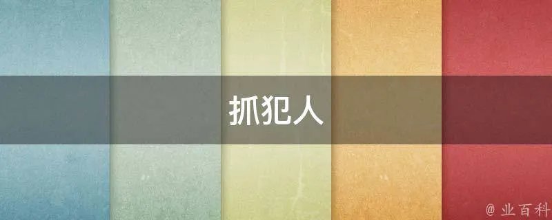 抓犯人