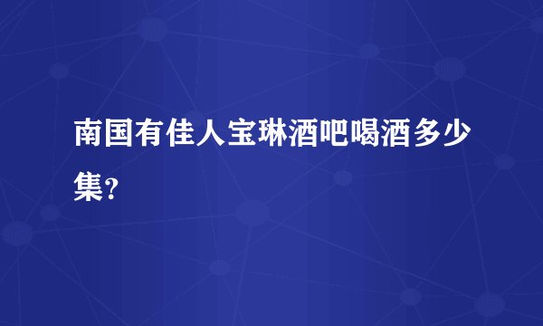 南国有佳人宝琳酒吧喝酒多少集？