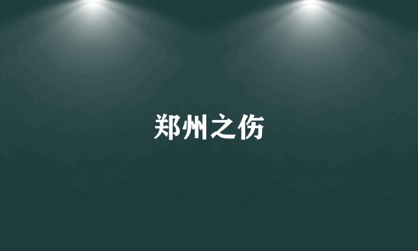 郑州之伤