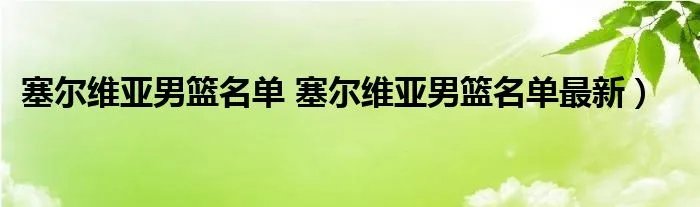 塞尔维亚男篮名单 塞尔维亚男篮名单最新）
