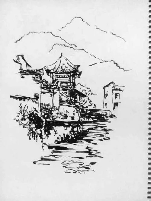 简单风景速写图片大全