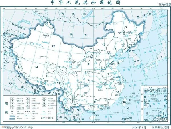 中国山脉地形图高清版