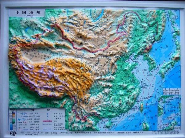 中国山脉地形图高清版