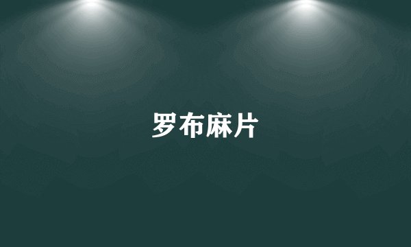 罗布麻片