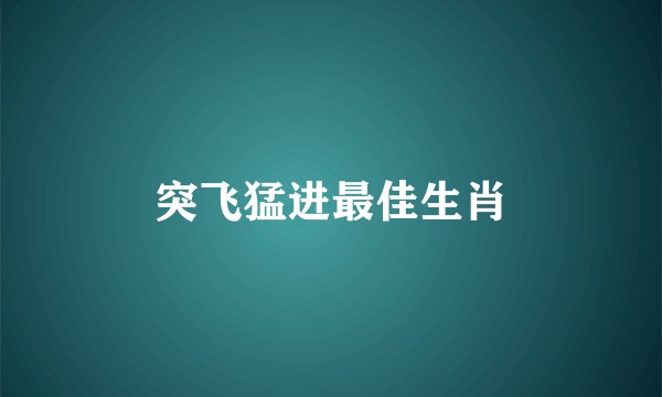 突飞猛进最佳生肖