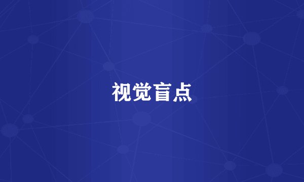 视觉盲点