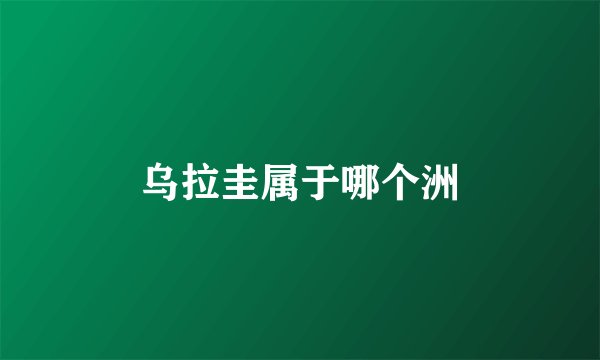 乌拉圭属于哪个洲