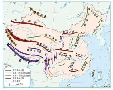 中国山脉地形图高清版