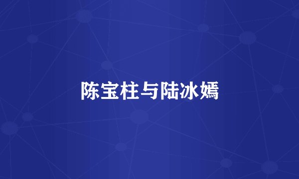 陈宝柱与陆冰嫣
