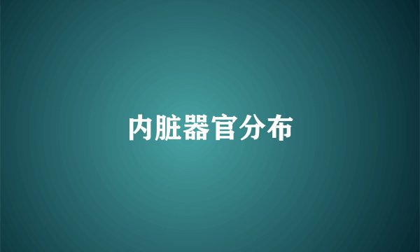 内脏器官分布
