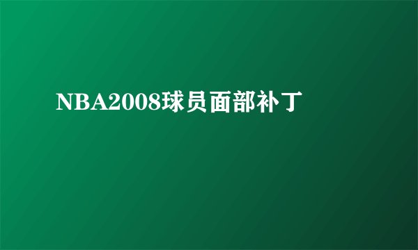 NBA2008球员面部补丁