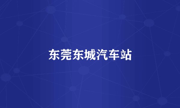东莞东城汽车站