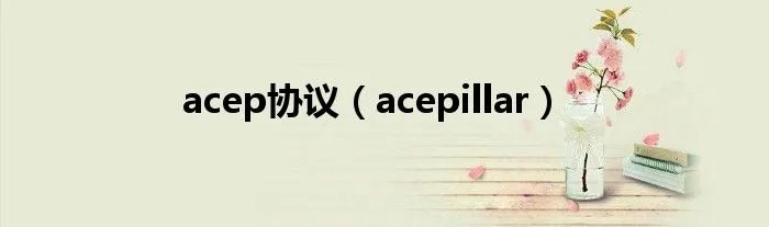 acep协议(acepillar)