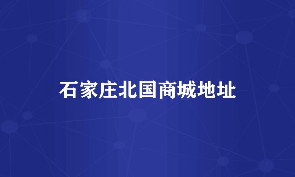 石家庄北国商城地址