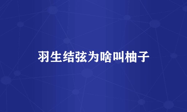 羽生结弦为啥叫柚子