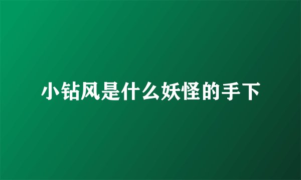 小钻风是什么妖怪的手下
