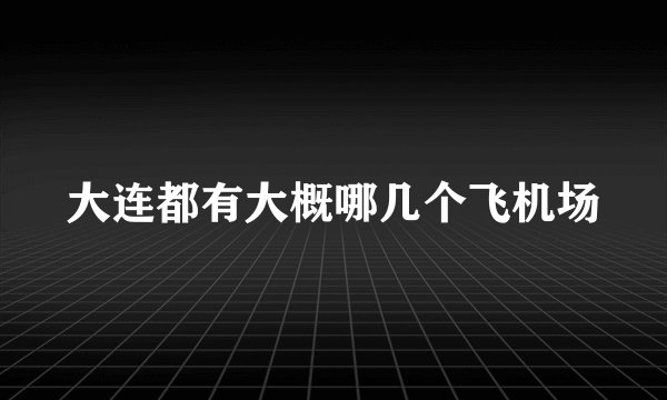 大连都有大概哪几个飞机场